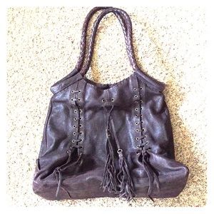Carla Mancini leather shoulder bag